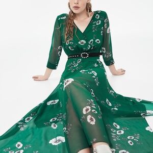 Turkish Designer Ipekyol Emerald Green Dress